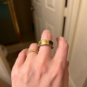 OURA Ring- Gold. Size 8. Bought Dec 22. Normal wear and tear. $150